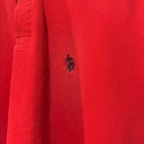 U.S. Polo Assn. Men's Red Performance Pique Polo Shirt 3XL - Picture 2 of 6